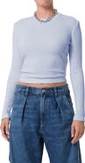 Citizens of Humanity Pilar Long Sleeve Recycled Cotton Waffle Knit T-Shirt