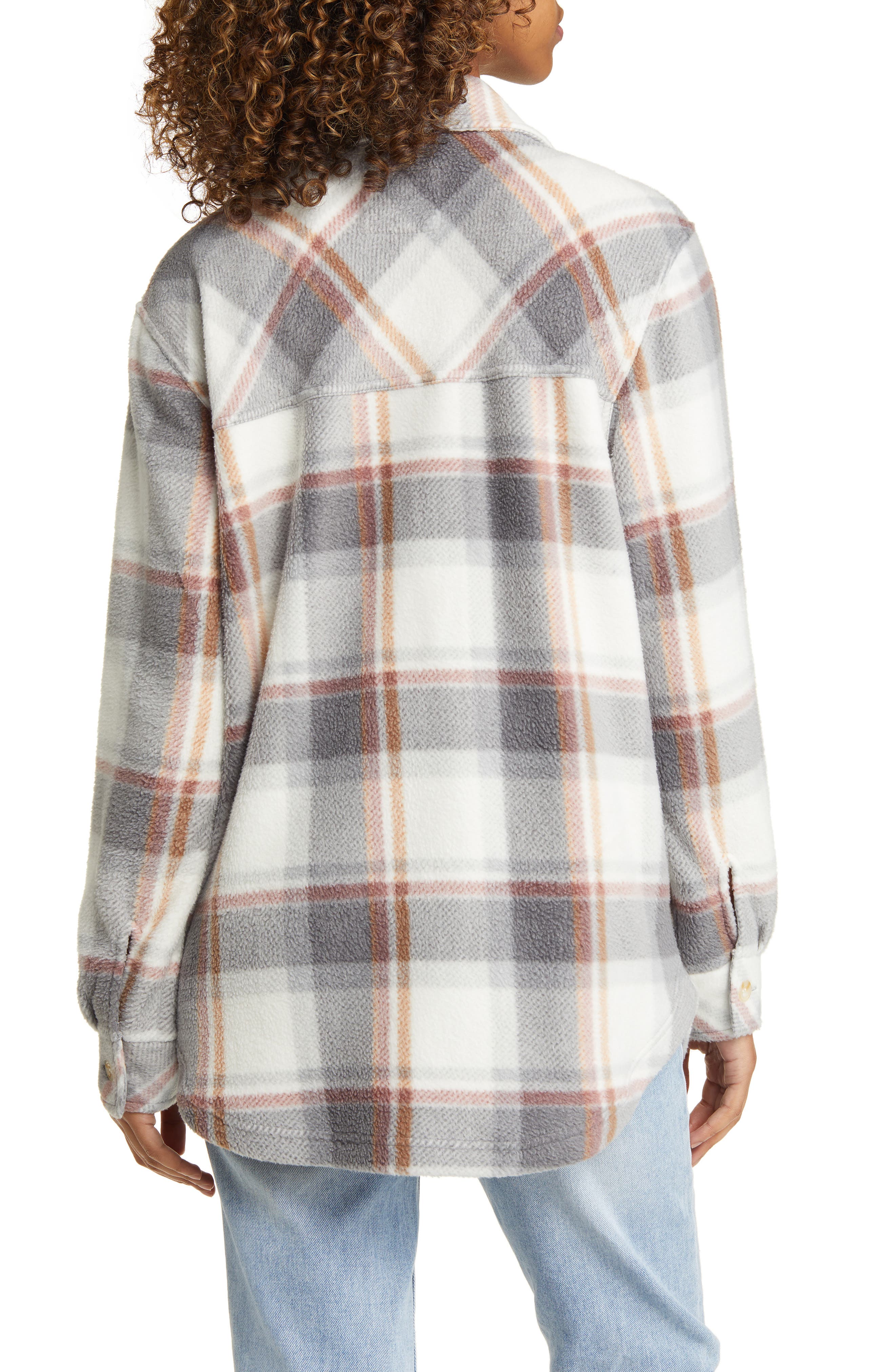 Plaid Polar Fleece Shacket - image 2
