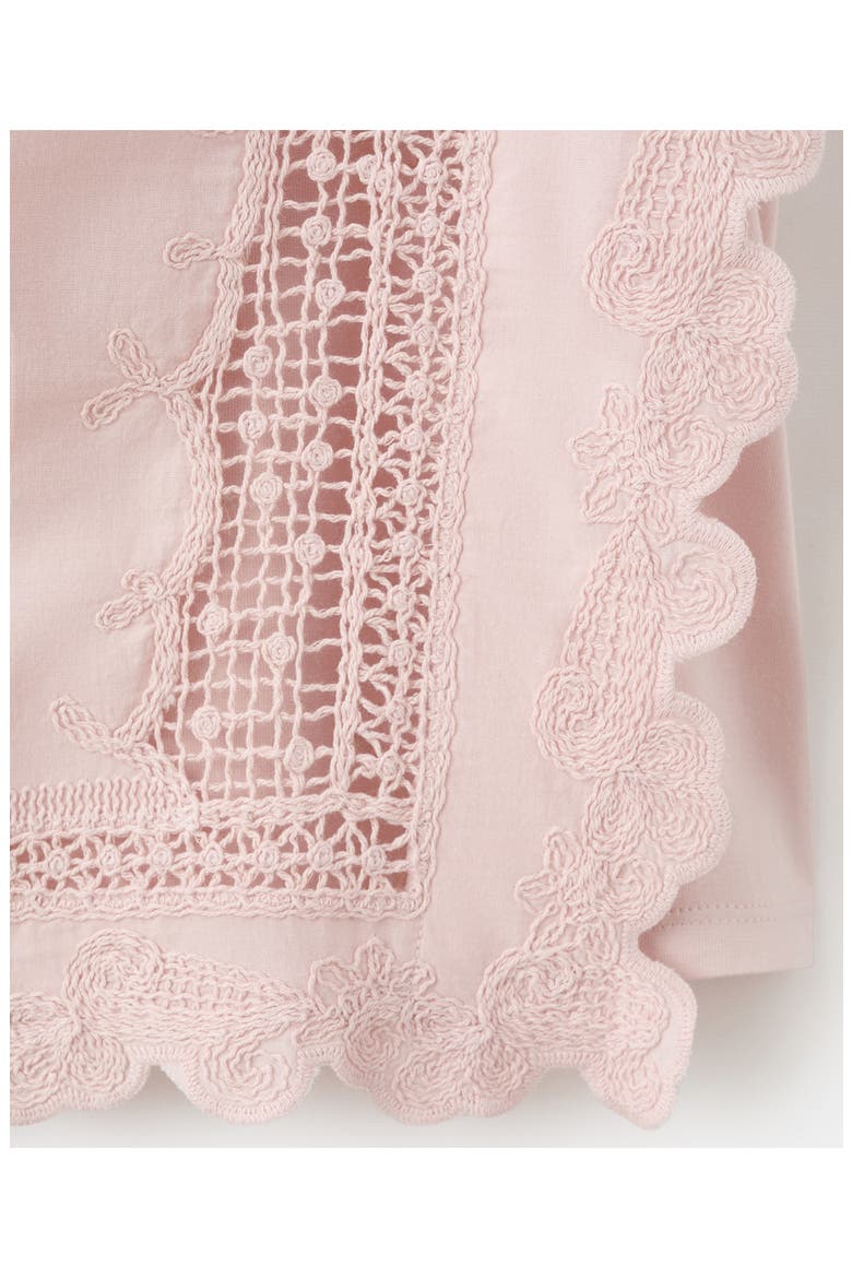 Embroidered Scalloped Trim Crop Cotton Blend Top, Alternate, color, PASTEL PINK