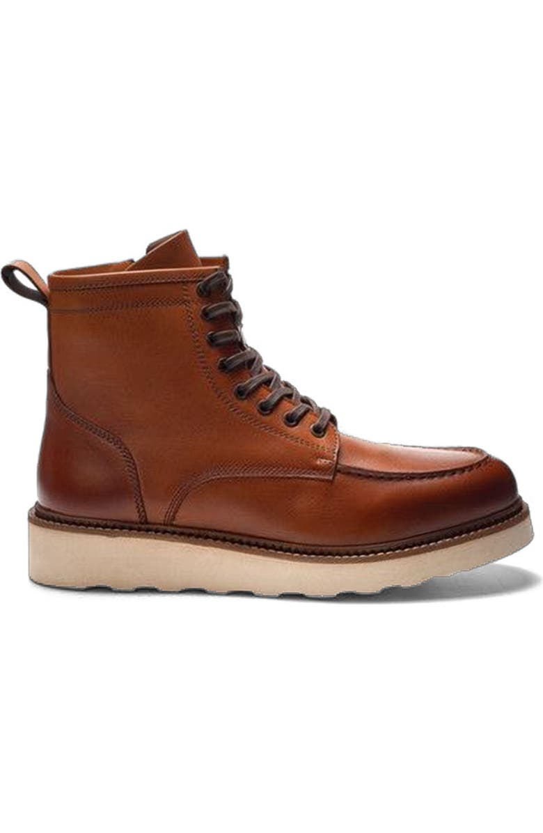A. Veer Braddock Moc Boot, Main, color, Tan Nubuck