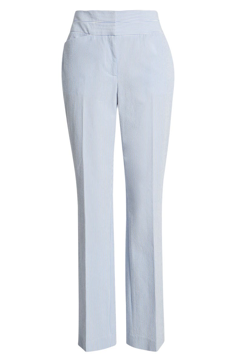 Tahari ASL Stripe Bootcut Seersucker Pants, Alternate, color,