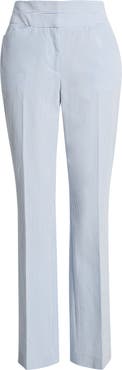 Tahari ASL Stripe Bootcut Seersucker Pants