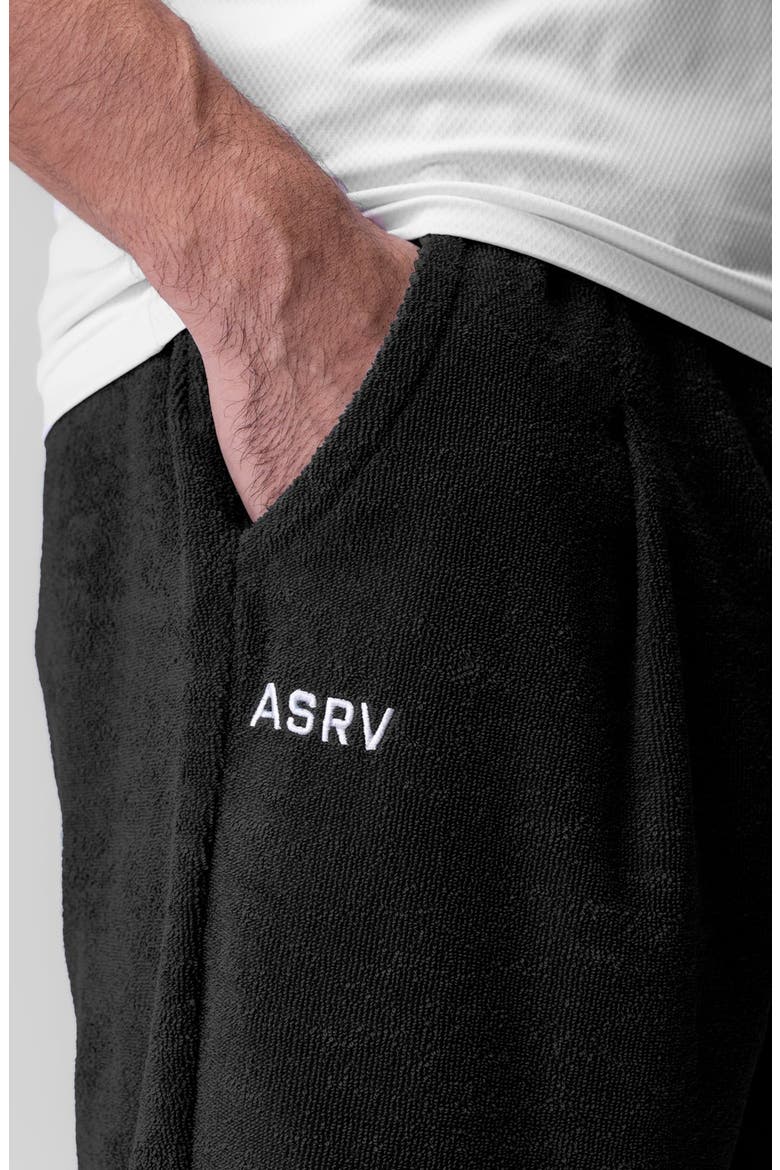 Towel Terry Relaxed Short, Alternate, color, Black