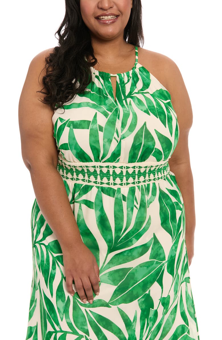 London Times Morris Tropical Maxi Sundress, Alternate, color,