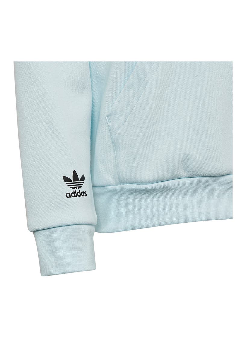 Kids' Trefoil Hoodie, Alternate, color, ALMOST BLUE