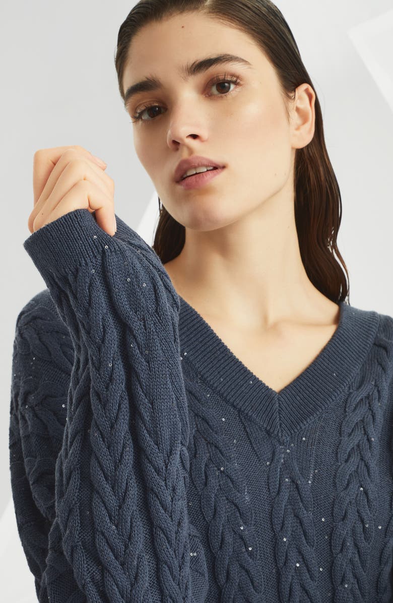 Brunello Cucinelli Dazzling T-shirt, Alternate, color, 