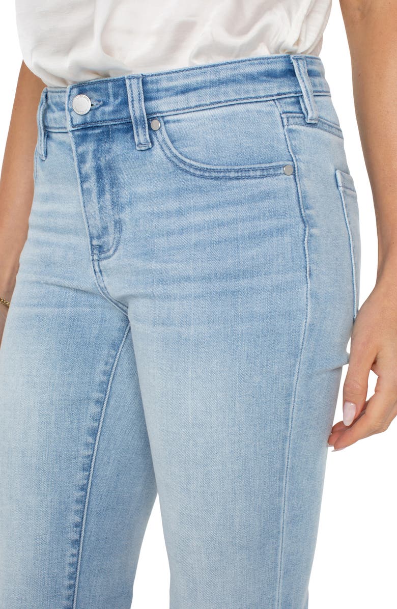 Liverpool Los Angeles Hannah Slit Hem Crop Flare Jeans, Alternate, color, 