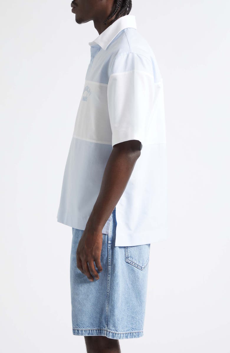 Givenchy Relaxed Fit Oxford Cloth Polo Shirt, Alternate, color, White