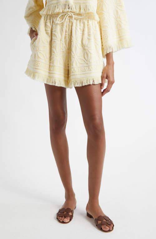 ZIMMERMANN ZIMMERMANN COCO JACQUARD TERRY CLOTH SHORTS