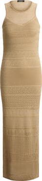 Lauren Ralph Lauren Pointelle Sleeveless Maxi Dress