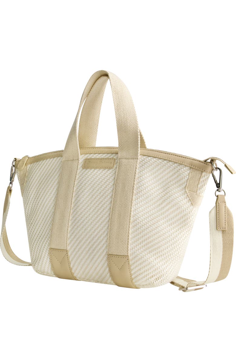 Tommy Bahama Soft Woven Zip-Top Tote, Alternate, color, Tan/White