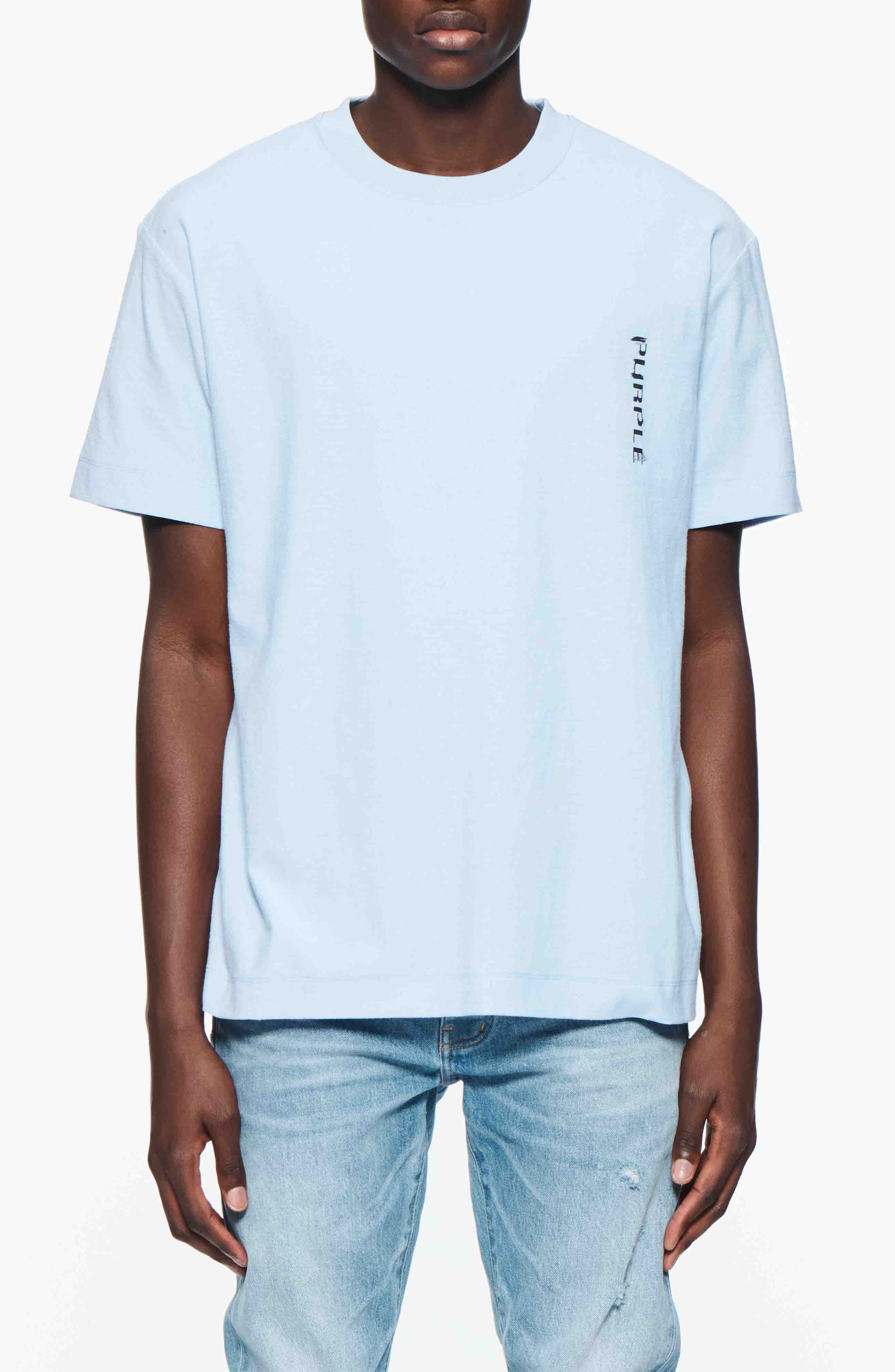 PURPLE BRAND Logo Cotton Graphic T-Shirt