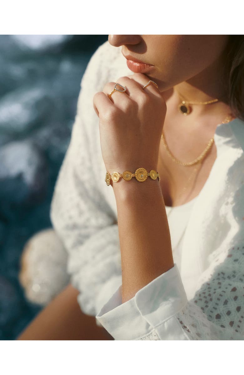 Monica Vinader Juno Shield Bracelet, Alternate, color, 