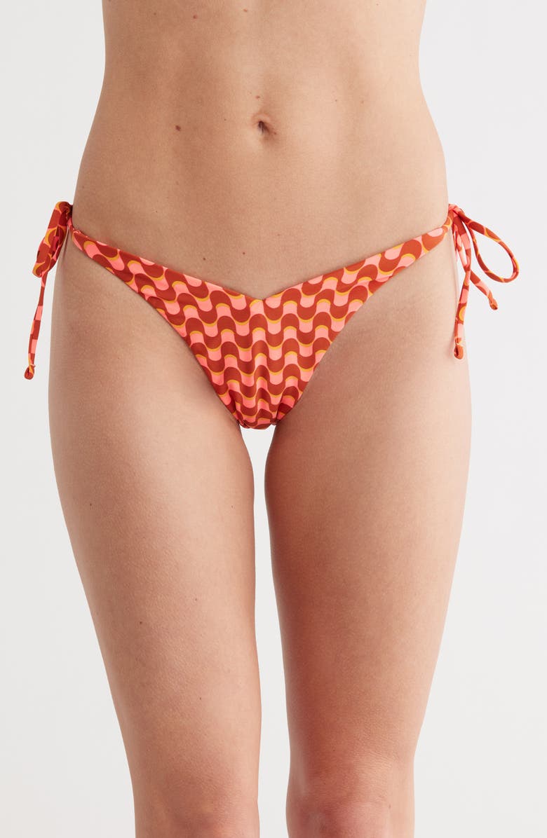 Maaji Geo Waves Summer Bikini Bottoms, Main, color,