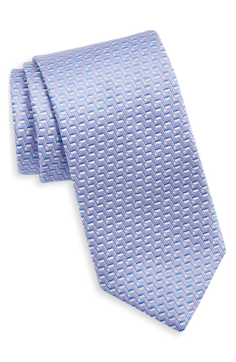 Canali Geometric Silk Tie, Main, color,