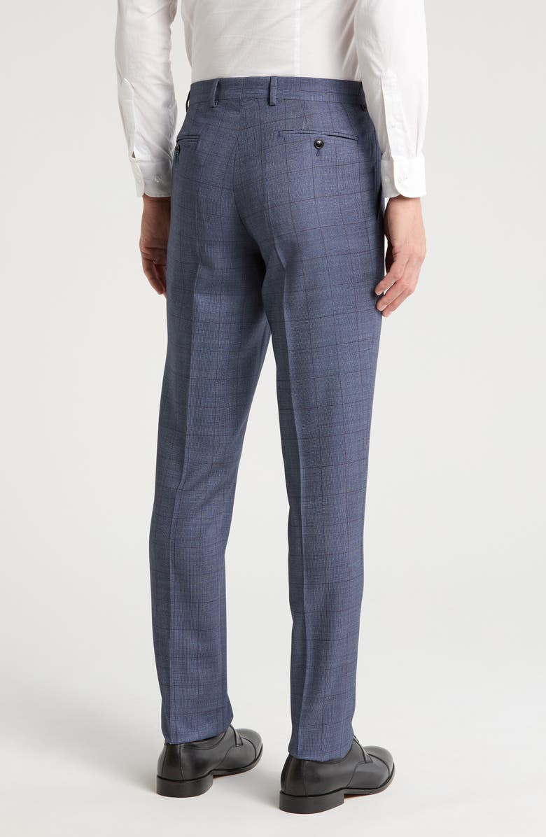 Ted Baker London Jefferson Slim Fit Flat Front Wool Dress Pants, Alternate, color, 