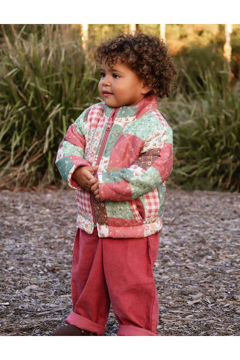 Reversible Quilted Jacket Toddler, Alternate, color, Patchwork Print