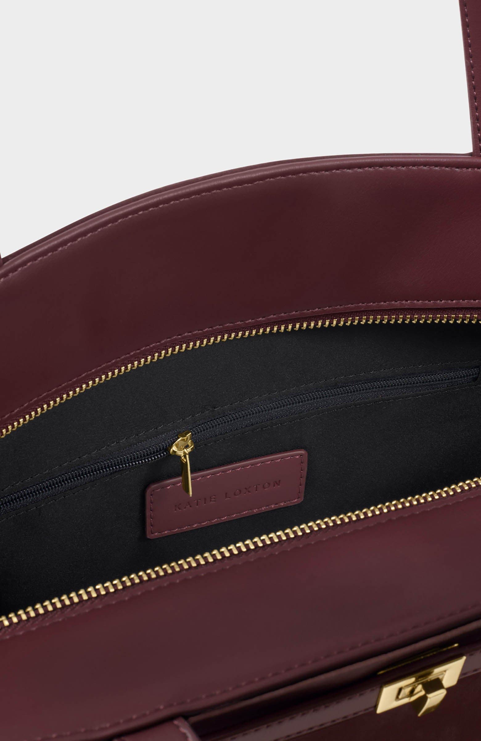 Orin Tote Bag, Alternate, color, Cherry Suedette / Cherry