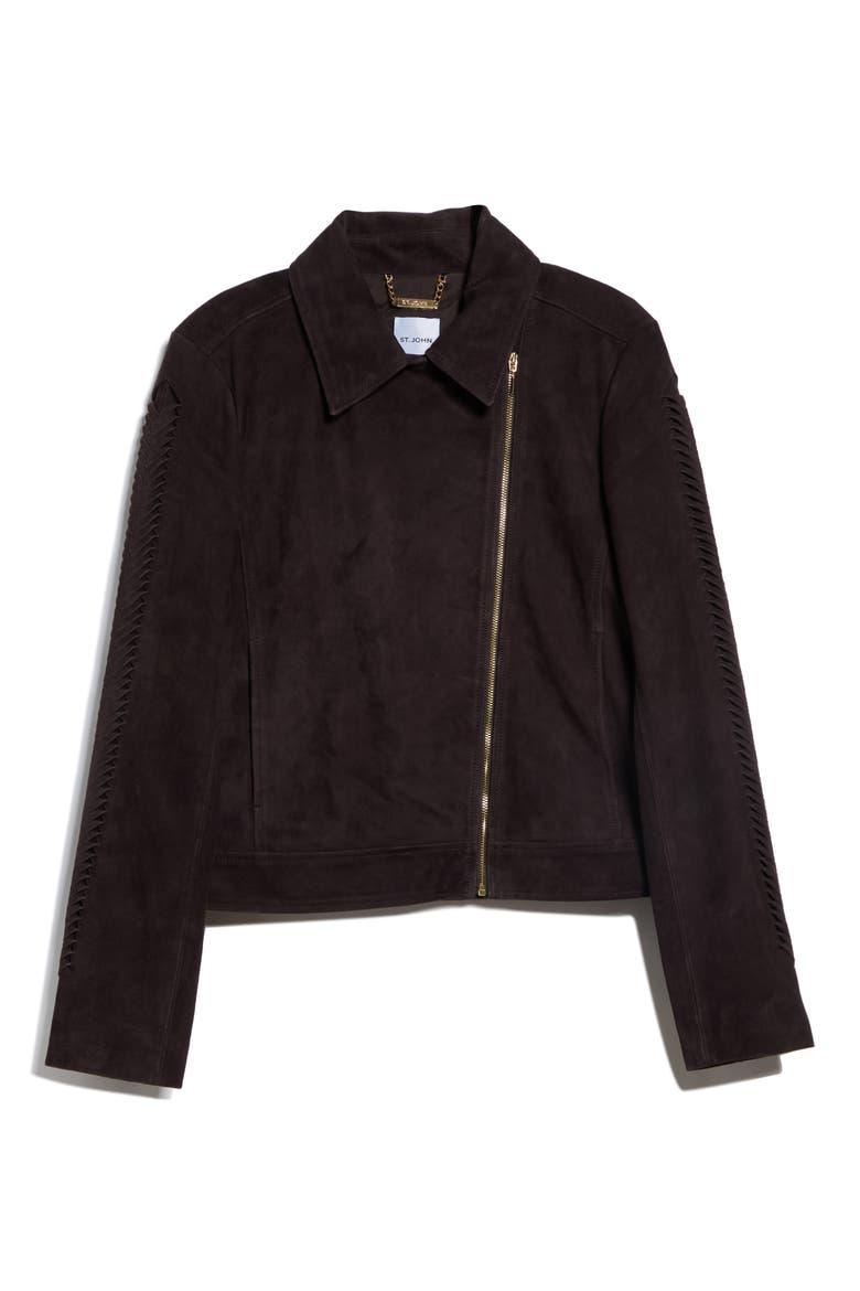 Americana Suede Jacket, Main, color, CHOCOLATE