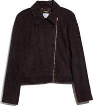ST. JOHN Americana Suede Jacket