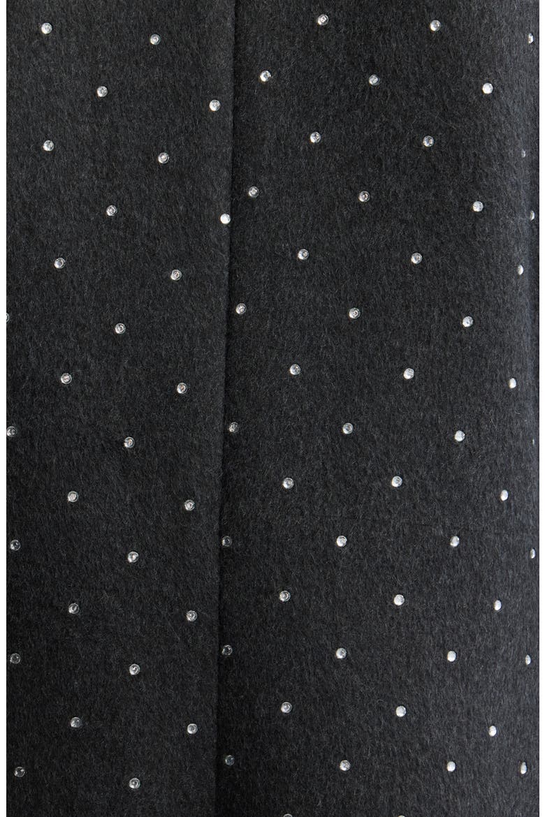 Sparkle Reefer Coat, Alternate, color, CHARCOAL