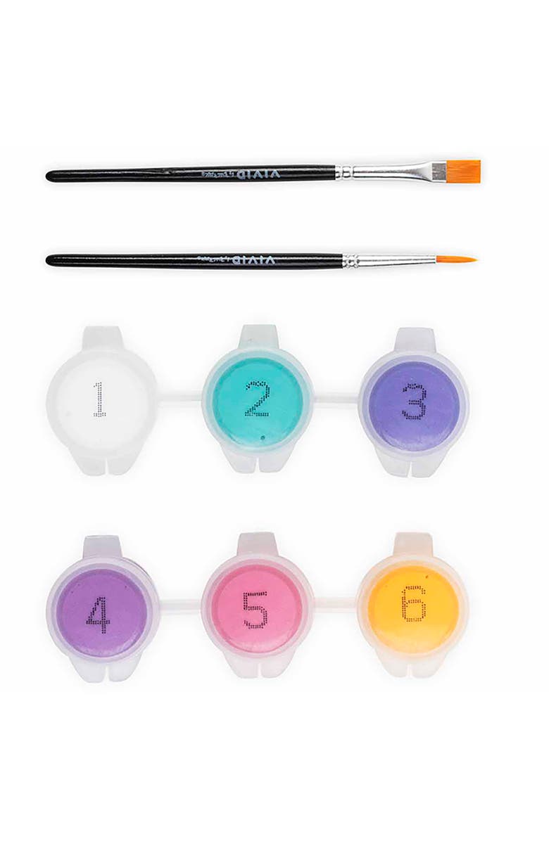 Brea Reese Vivid Acrylic Mini Paint By Number Kit, Disco Ball, 6 x 6 Inch, Alternate, color, Multicolored