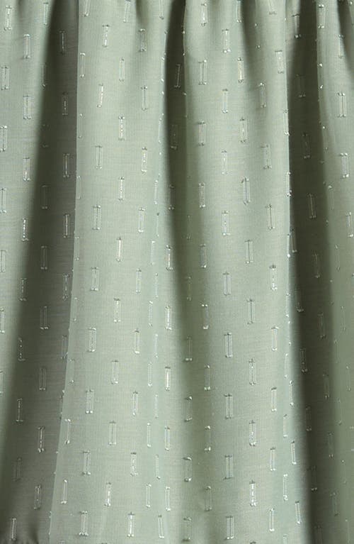 Ava & Yelly Kids' Smocked Bodice Clip Dot Chiffon Party Dress In Sage