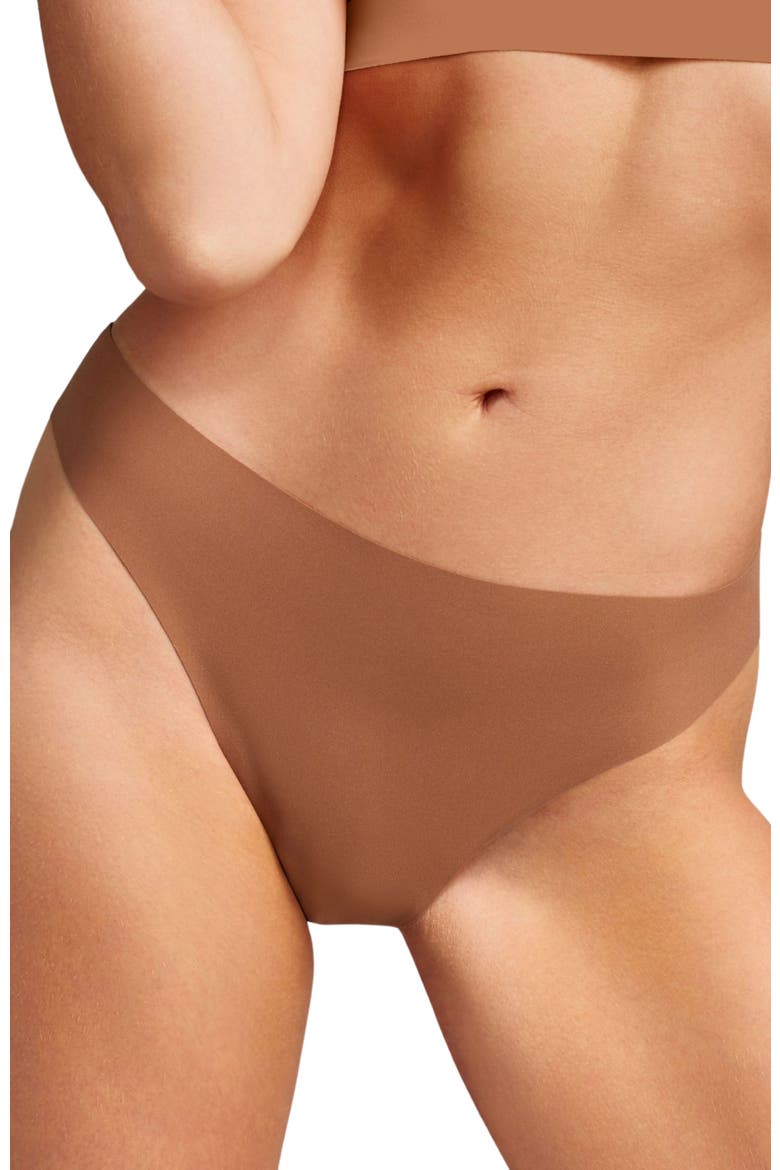 No-Show Thong, Main, color, Toffee