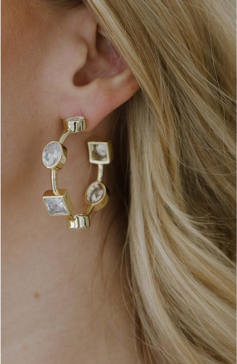 Untamed Petals Ravenna Hoop, Alternate, color, Gold