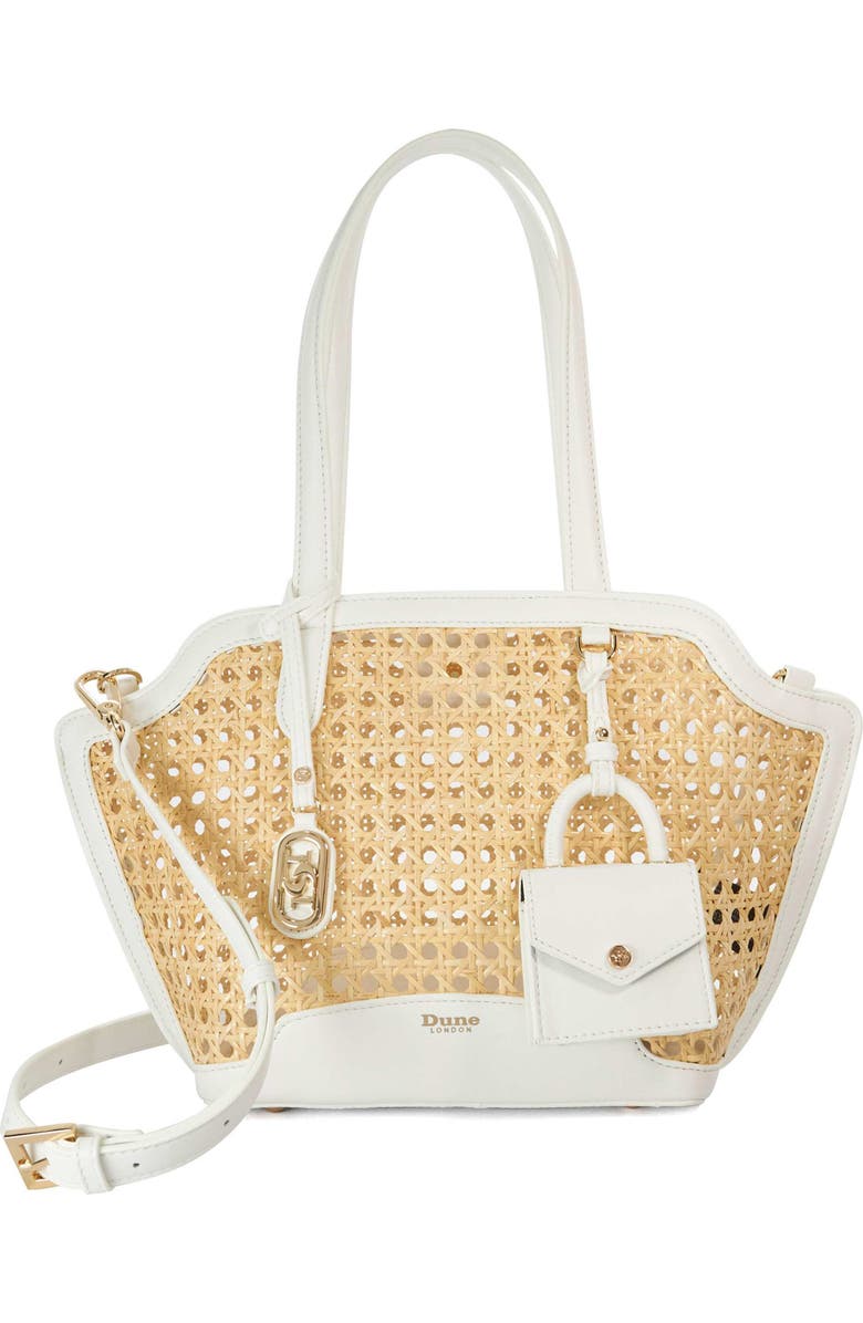 Dune London Dinidecided Rattan Shoulder Bag, Main, color,