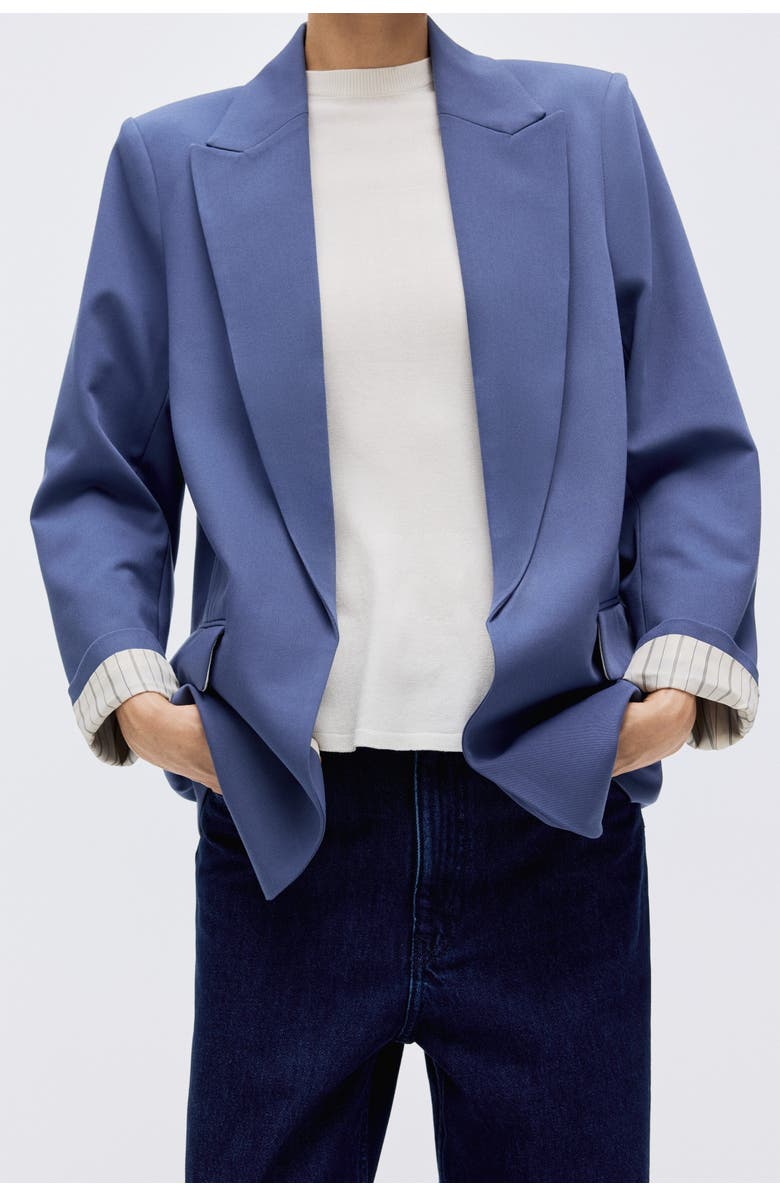 H&M Throw-on Blazer, Alternate, color, Pigeon Blue