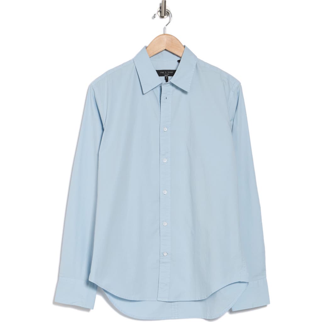 Rag & Bone Tommy Fit 2 Poplin Button-up Shirt In Light Blue