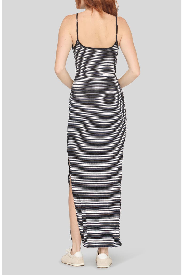 Rita Striped Rib Maxi Dress, Alternate, color, BLUE COMBO