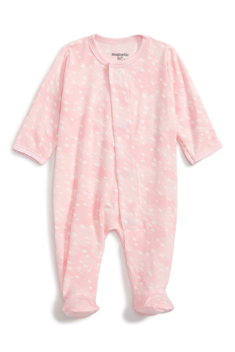 Pink Doeskin Magnetic Footie, Main, color, GDSKN