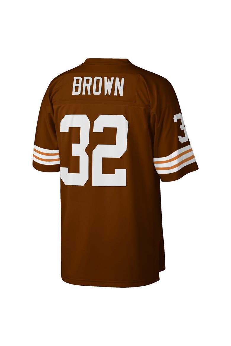 Men's Mitchell & Ness Jim Brown Brown Cleveland Browns Legacy Replica Jersey, Alternate, color, Brown