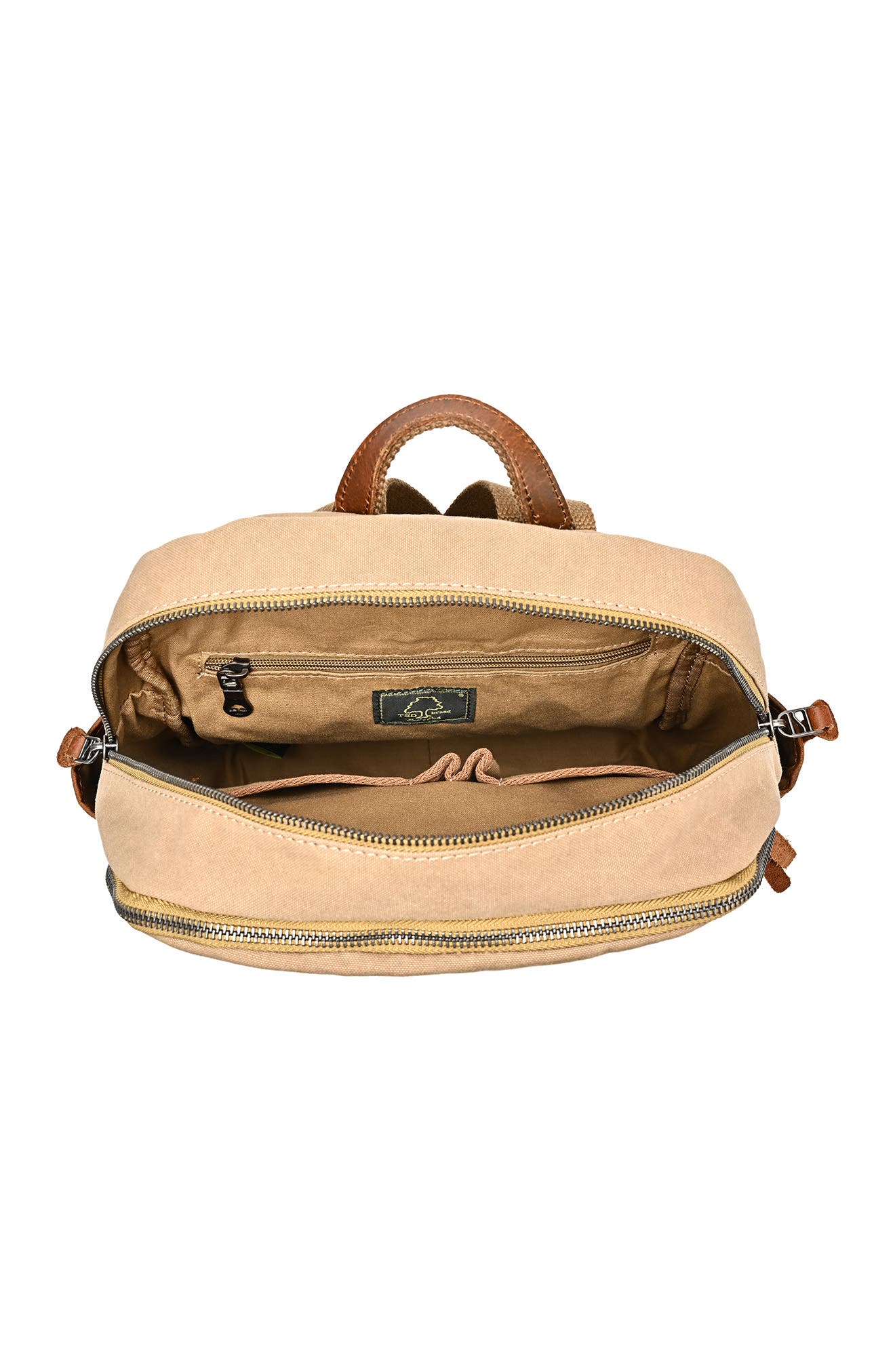 THE SAME DIRECTION Magnolia Hill Canvas Backpack, Alternate, color, Khaki