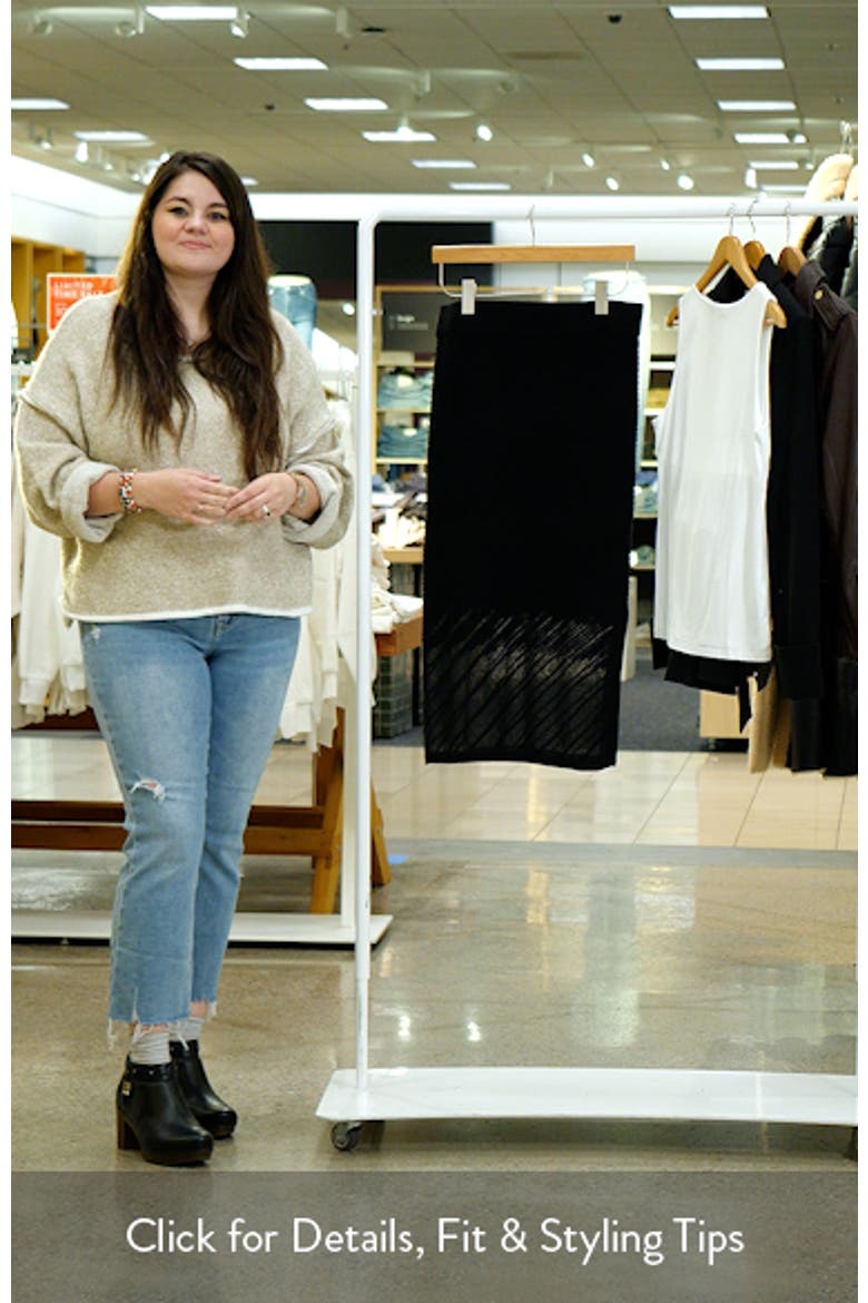Illusion Rib Sweater Skirt video