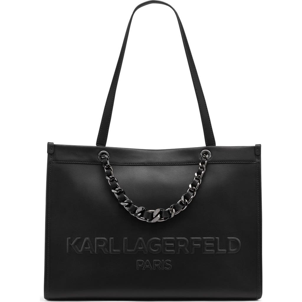 Karl Lagerfeld Paris Savoie Tote In Black