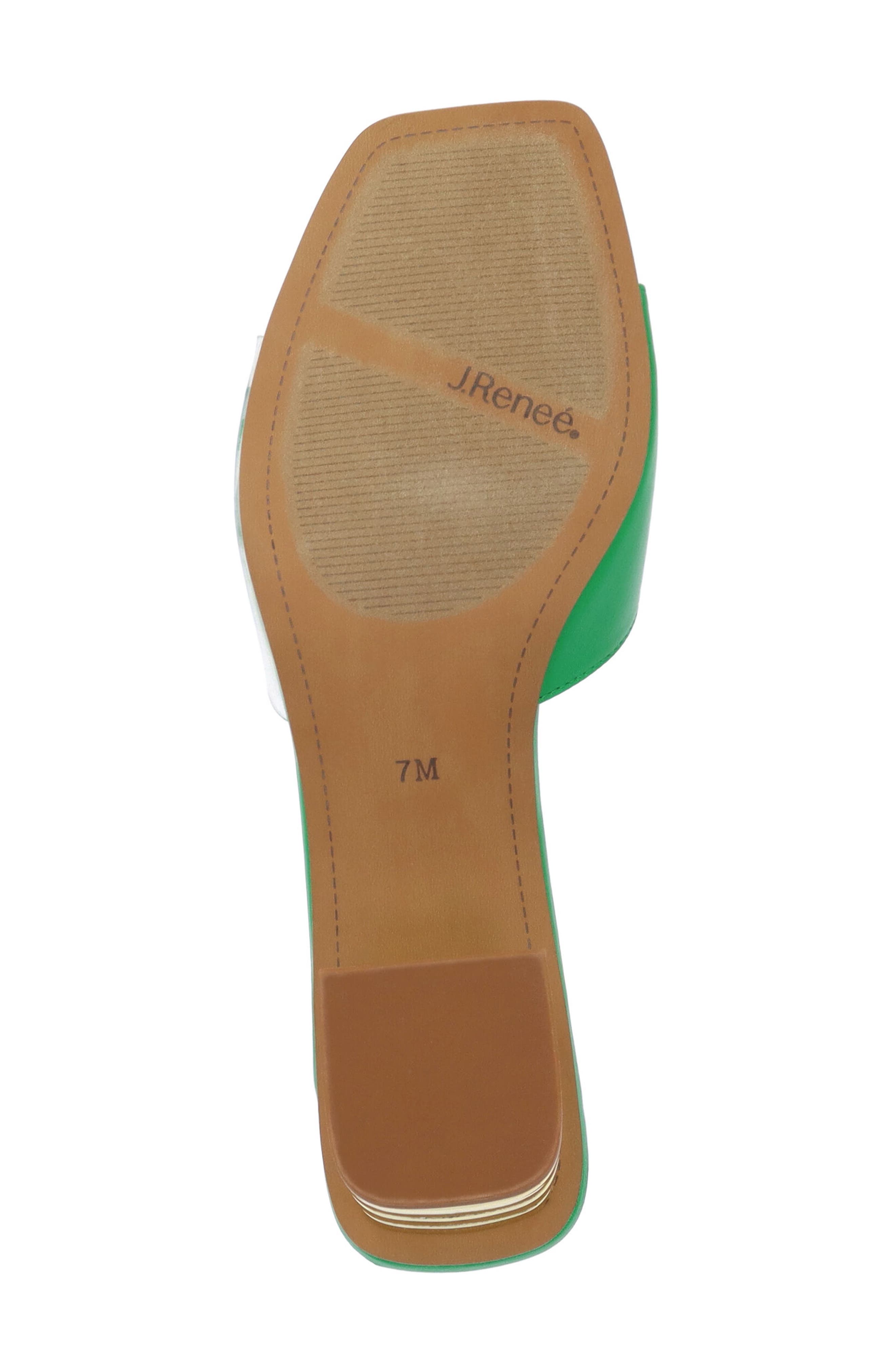 J. Reneé Torti Slide Sandal, Alternate, color, Clear/ Green