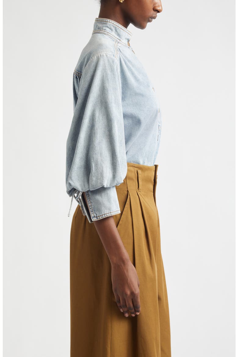 Kindred Spirit Denim Pullover Top, Alternate, color, SEA FOAM