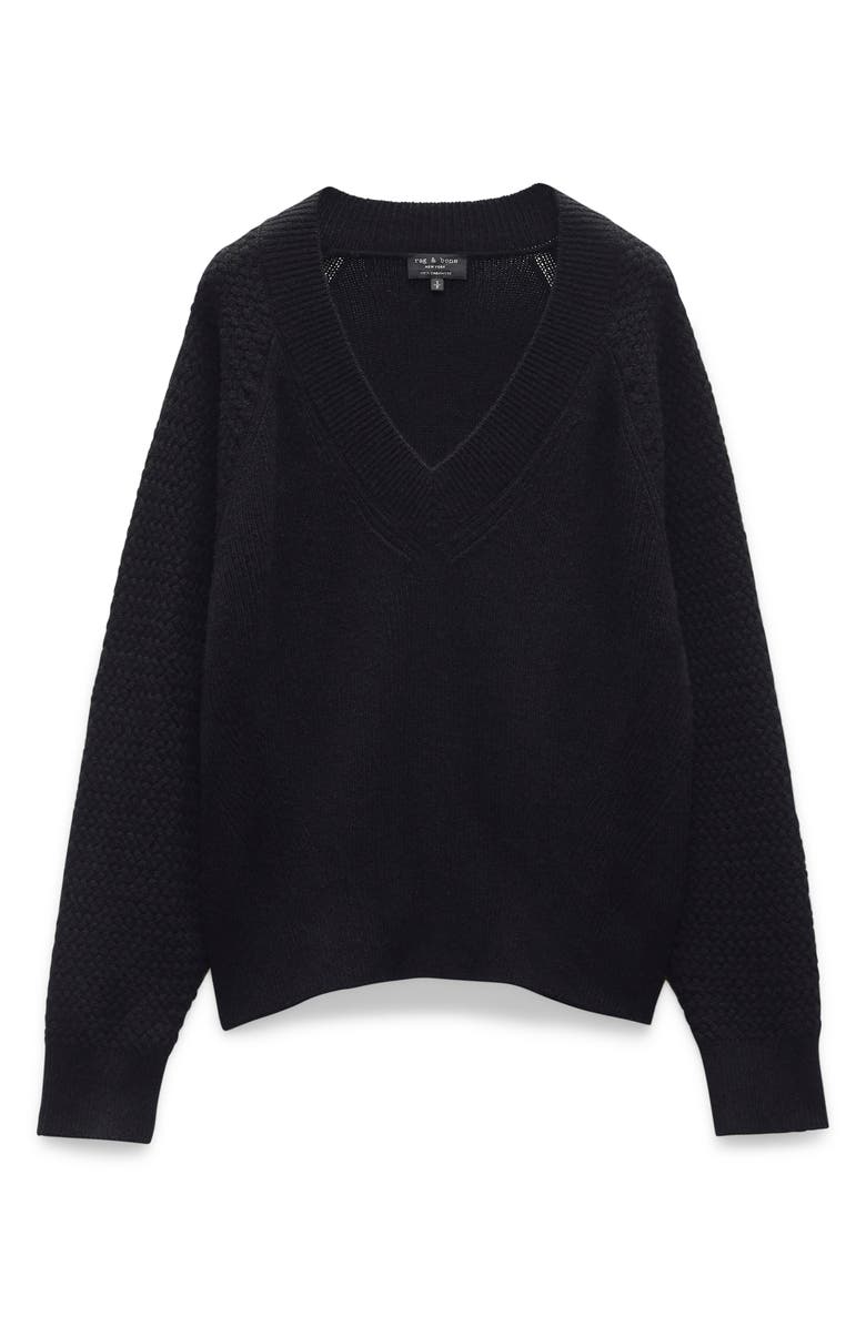 rag & bone Kaylee V-Neck Cashmere Sweater, Alternate, color, 
