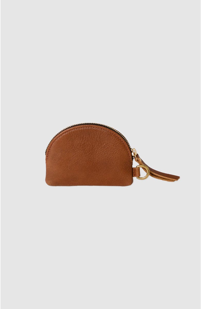 TAH Half Moon Coin Pouch, Main, color, Whiskey