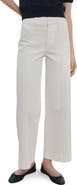 MANGO Seamed High Waist Wide Leg Jeans