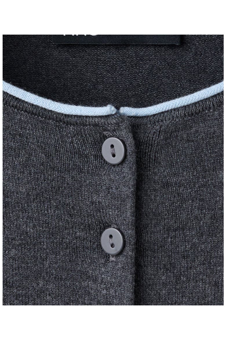 Button Front Cardigan, Alternate, color, GREY
