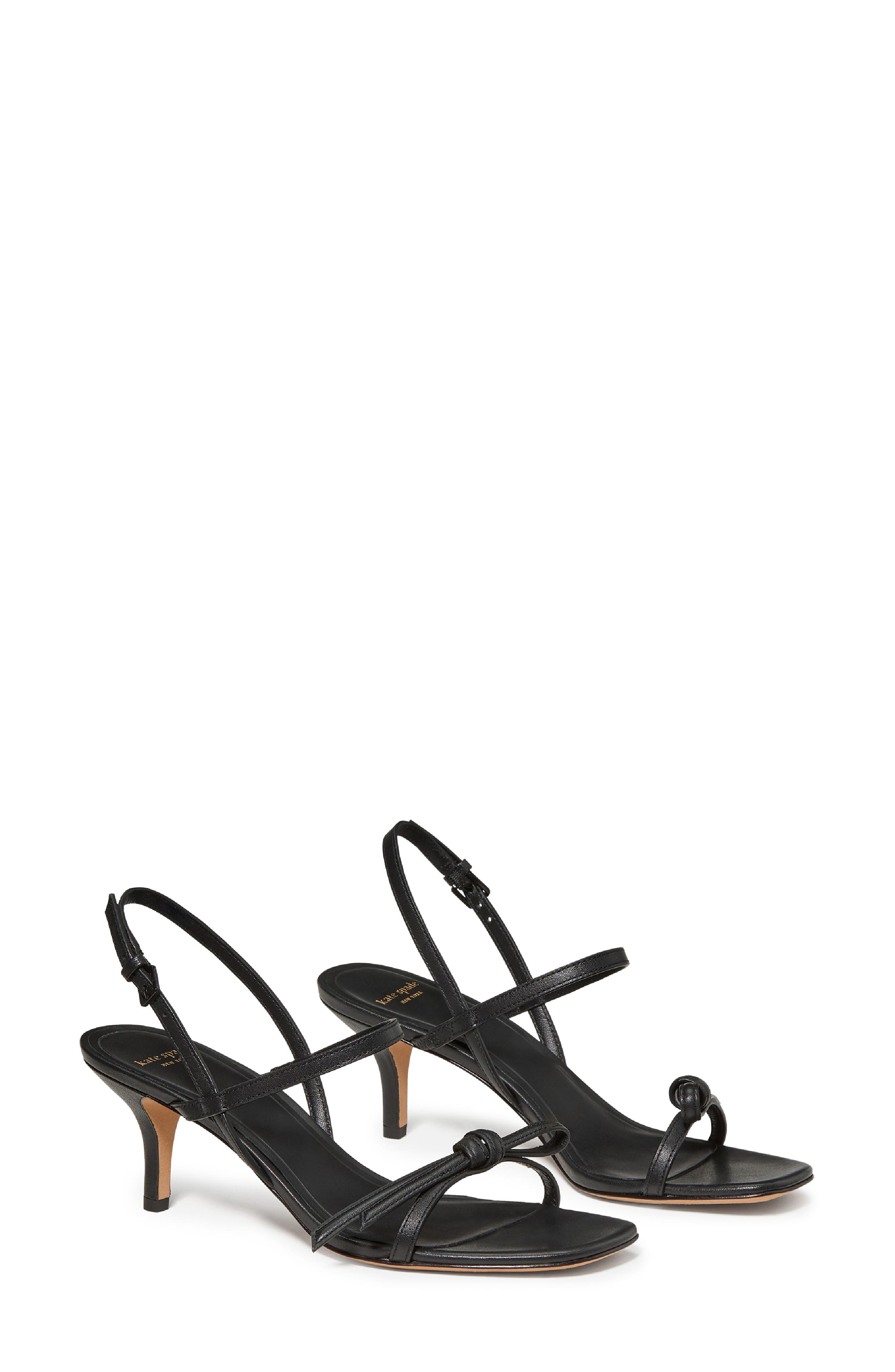 Kate Spade New York loop ankle strap sandal, Alternate, color, Black