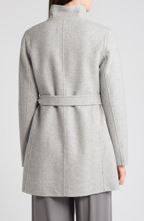 Soia & Kyo Kenia Funnel Neck Wool Blend Wrap Coat