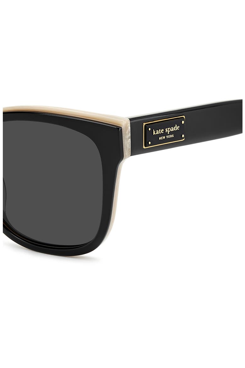 fatimah 55mm rectangular sunglasses, Alternate, color, BLACK BEIGE/ GREY