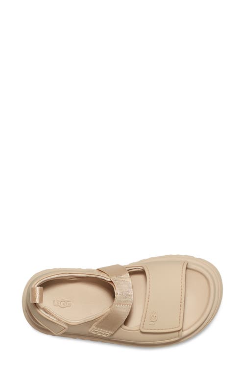 Ugg(r) Kids' Goldenglow Water Friendly Slingback Sandal In Sea Salt