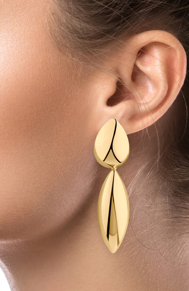 JARDIN Elongated Marquise Drop Earrings, Alternate, color, Gold