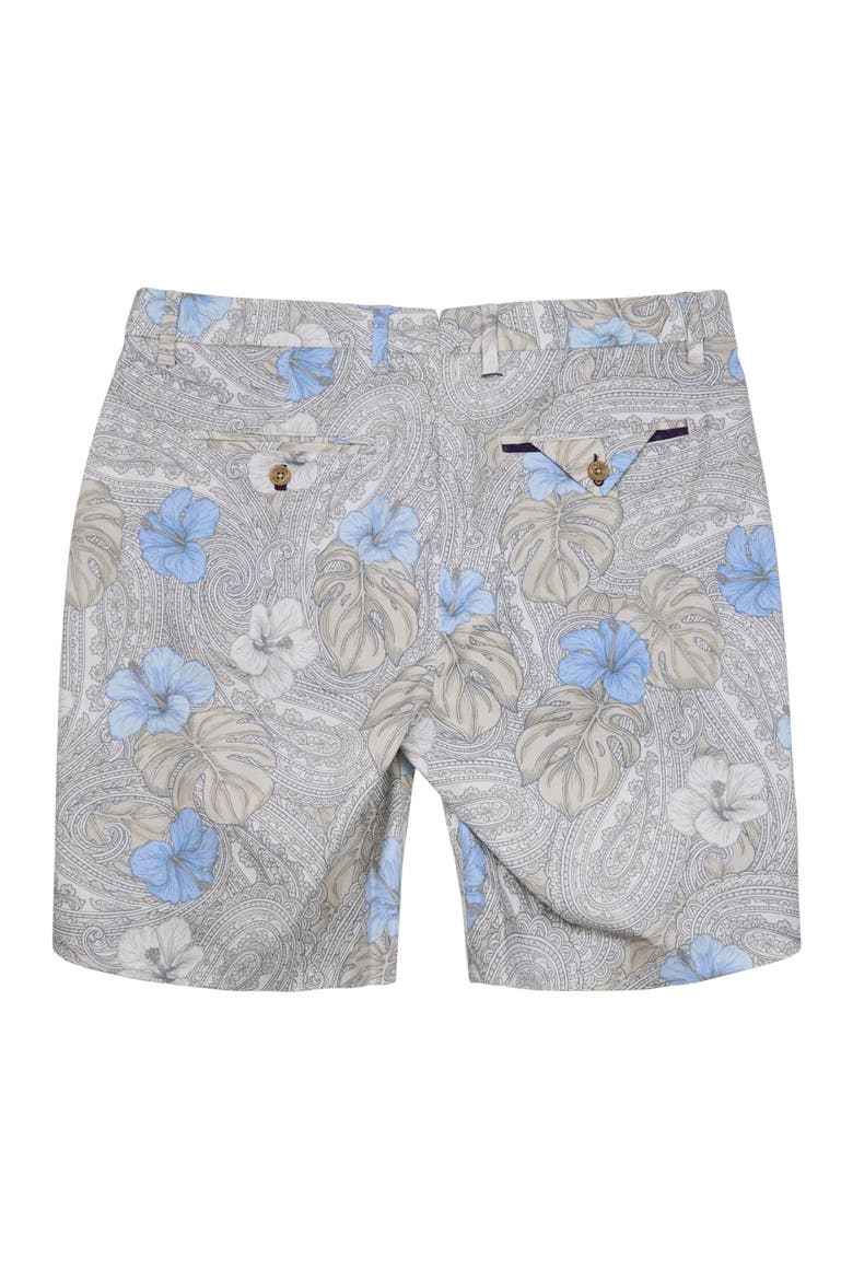 Tropical Paisley Mens Flat Front Short, Alternate, color, TROPICAL PAISLEY NATURAL